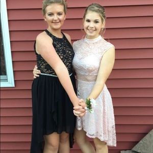 B Darlin baby pink lace dress